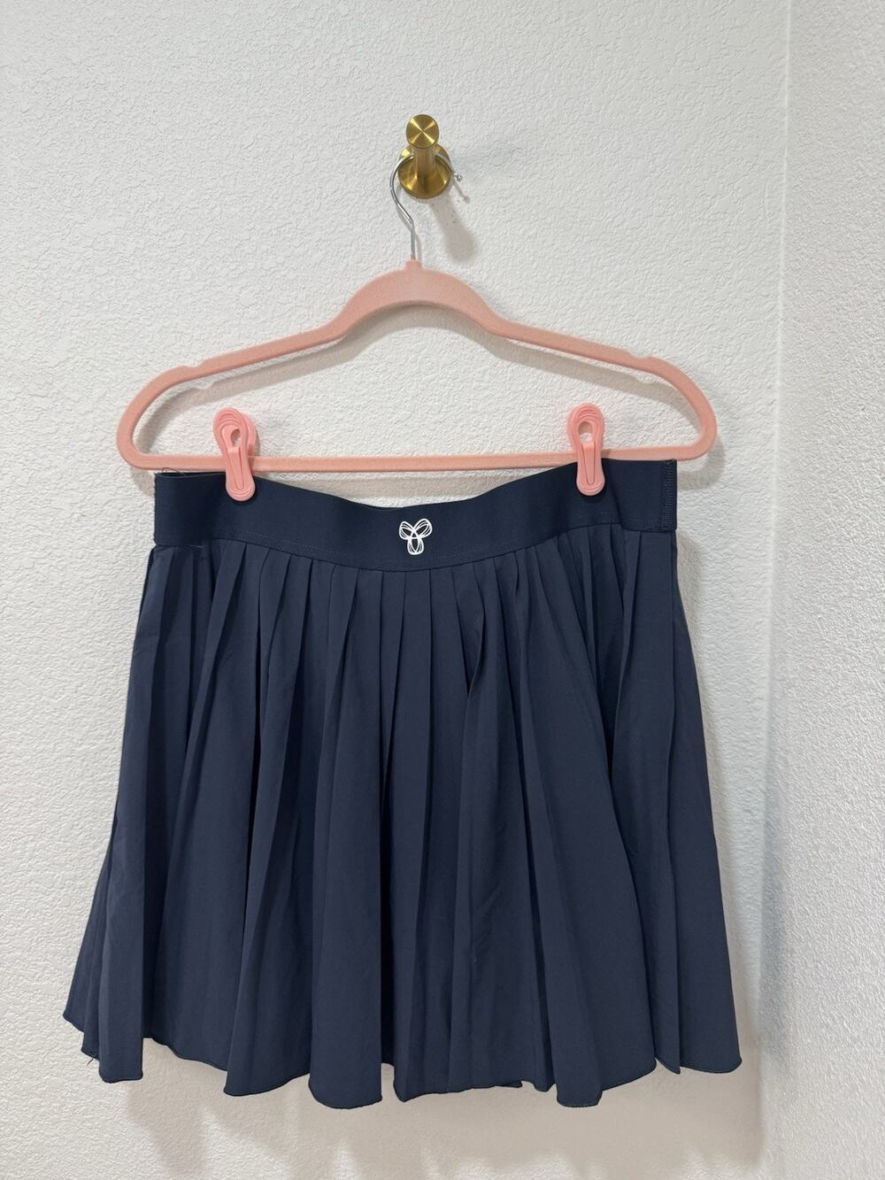 Aritzia TNA Golden Move Tech Tennis Pro Micro Skirt Navy Size XL
